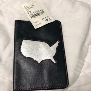 Leather passport cover